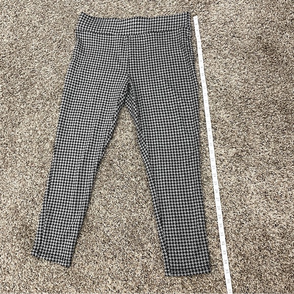 LOFT Outlet Gray/Black Houndstooth Legging Sz L - Picture 4 of 7